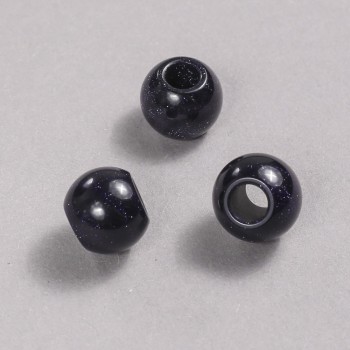 Pandora Bead Aventurine 'Blue Sand' Cairo Night 14x12mm, hole diameter 5.5mm