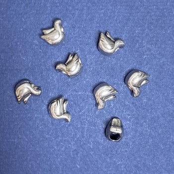 Pandora bead 'Blue' 8x10mm, 5 mm hole, packaging 20 g +/- 14 pcs