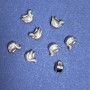 Pandora bead 'Blue' 8x10mm, 5 mm hole, packaging 20 g +/- 14 pcs