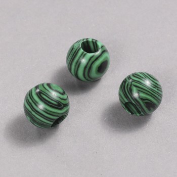 Pandora Bead Malachite 16x14 mm + -, hole diameter 5.5 mm +