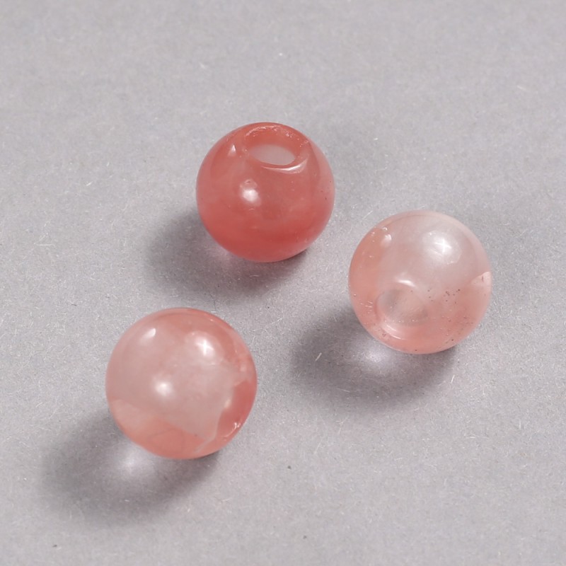 Pandora bead from watermelon tourmaline, 16x14 mm, hole diameter 5.5 mm