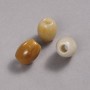 Pandora Bead, natural stone, Yellow Agate 16.5 x 15.5 mm + -, hole diameter 5.5 mm +