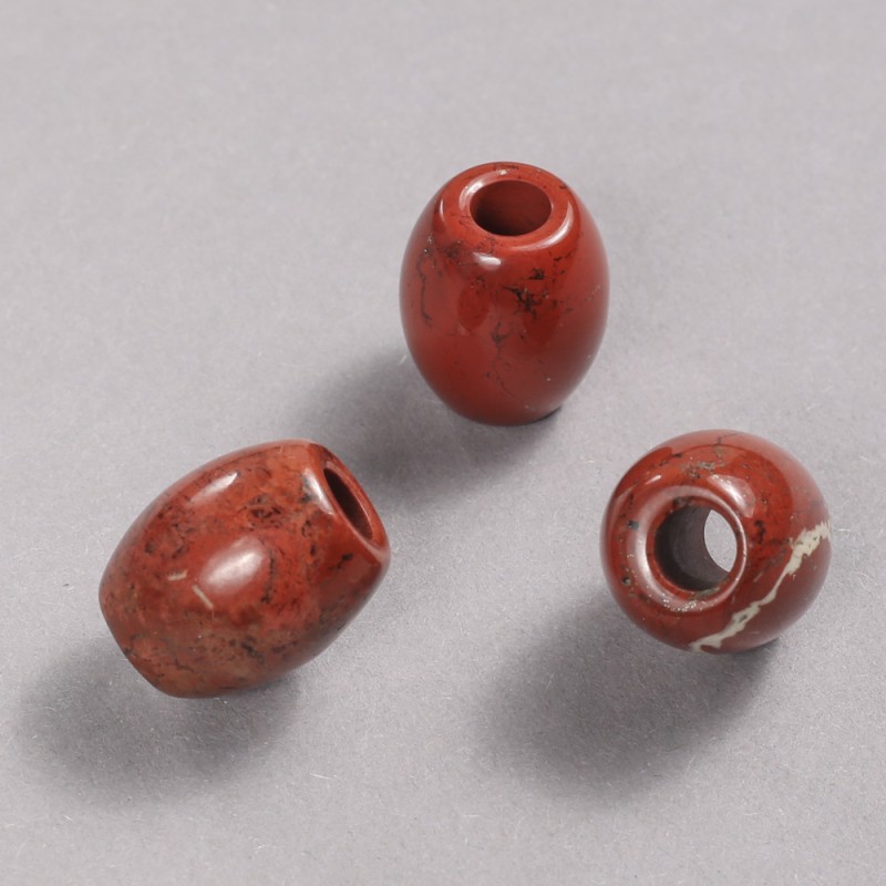 Red Jasper Pandora Bead, 16.5 x 15.5 mm, hole diameter 5.5 mm