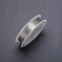 Silver-colored jewelry wire, diameter 0.2 mm, spool, length 45 m (±)