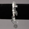 Freshwater Pearl Bracelet with Silver Inlays