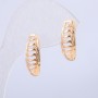 Xuping Earrings 18K Gold Plating, diameter 20×7 mm +