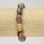 Elastic bracelet with Moroccan Agate natural stone, diameter 10x14 mm+