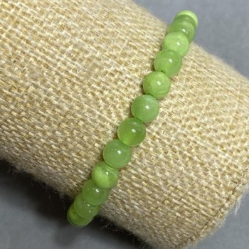 Elastic bracelet made of natural Onyx beads, smooth, 6 mm diameter+