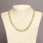 Natural Stone Necklace Yellow Jasper Smooth Beads, 6mm Diameter, 45cm+ Length