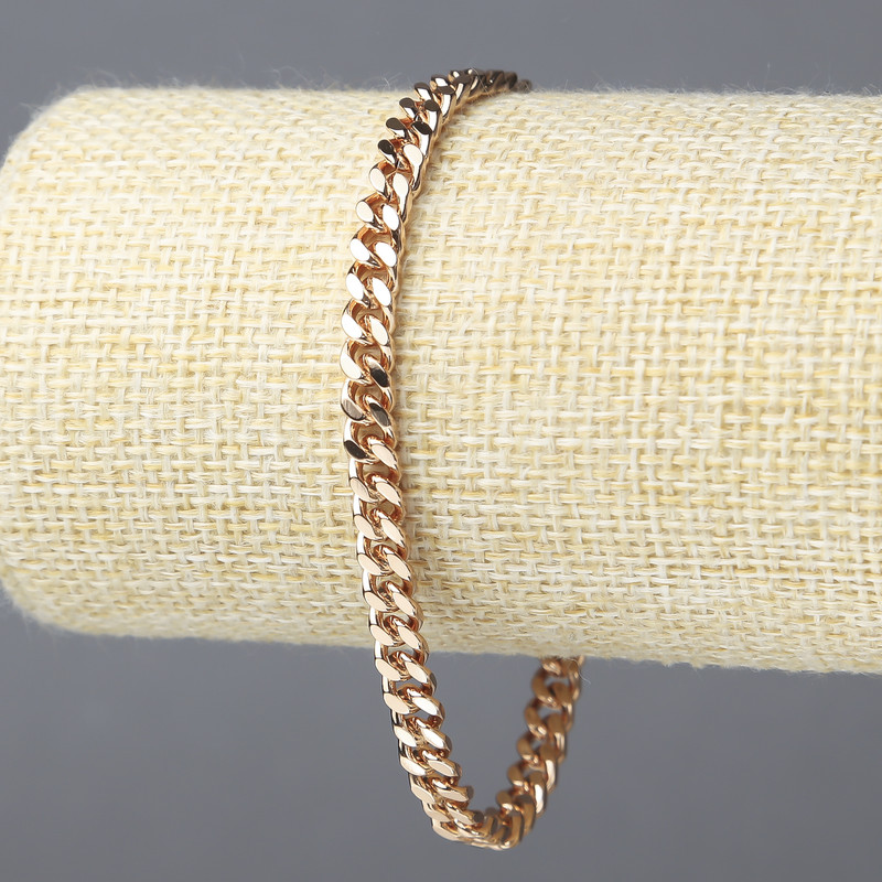 Xuping Bracelet 18K Gold Plating, 5mm Thickness, 20cm Length