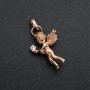 Pendant Xuping 18K Gold Plating Angel with White Crystal 30x15mm +