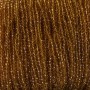 Czech Crystal Beads on a Thread Dark Yellow Honey Transparent Faceted Rondelle, Diameter 3x2.5mm + -, Length 36 cm +