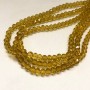 Czech Crystal Beads on Monofilament Line Orange-Peach Transparent Faceted Rondelle, Diameter 6x4.5 mm + -, Length 38-40 cm +