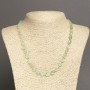 Natural Prehnite Stone Necklace with Lentil Beads, 8×6 mm, Length 45 cm+