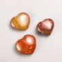 Souvenir Heart-shaped Red Jasper Stone, Assorted Sizes 35x40 mm +/- (per 100 g)