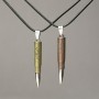 Pair of Bead Pendants on a Cord 52x8mm + -, length 45–50 cm