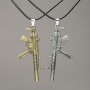 Pair pendants 'Automata' on a cord 70x30mm + -, length 45–50 cm