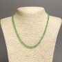 Nephrite Necklace (pressed) Smooth Beads, 4–5 mm diameter, 45 cm length (without clasp)