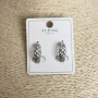 Xuping Earrings, diameter 16x6 mm, rhodium-plated