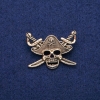 Pirate Brooch 29x39mm, golden metal