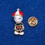 Gold-tone screw-back brooch 'Boy' 2.8 × 1.3 cm