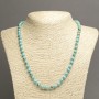 Imperial Jasper Turquoise Necklace (pressed) smooth beads, 6 mm diameter, 45 cm length