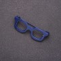 Brooch 'Mini Blue Glasses' 42x15mm