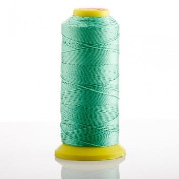 Nylon thread on mint green spool, 0.9 mm diameter, 500 m