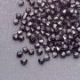 Bead findings: black plastic bicone bead 4x4 mm, pack 0.5 kg
