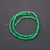 Tinted synthetic peridot beads, faceted rondelle, 4x2 mm, 38 cm strand