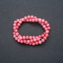 Natural tourmaline gemstone thread with smooth beads, 6 mm diameter, 38 cm length +