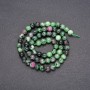 Beads of natural Zoisite, smooth round beads, 6 mm diameter, 38 cm length