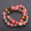 Natural Chalcedony Beads, Assorted on Thread, Smooth Round Beads, 12 mm Diameter (±), 37 cm Length