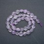 Amethyst teardrop beads on a thread, natural stone, 10x8 mm, length 41 cm +