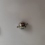 Magnetic clasp for jewelry, 15×10 mm, silver-colored metal