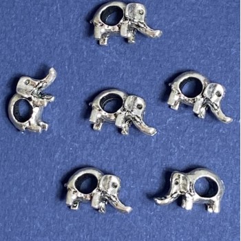 Bead-insert 'Elephant', 5mm diameter, 12 pcs