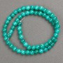 Amazonite Beads on Thread (Artificial Acrylic) Smooth Round Beads, 6 mm Diameter, 40 cm Length