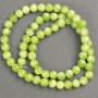 Onyx Beads (artificial acrylic) on thread, smooth 6 mm diameter beads, 40 cm length