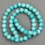 Amazonite Beads on Fishing Line (Synthetic Acrylic) Smooth Spheres, 8.5 mm Diameter, 40 cm Length