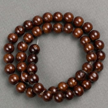 Tiger's Eye Beads (Acrylic) on Fishing Line, Smooth Beads, 8.5 mm Diameter, 41 cm Length