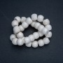 Beads on a thread, natural white sponge coral rondelle, diameter 15x14 mm, length 41 cm+