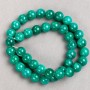 Beads on Beading Thread 'Amazonite' (Acrylic) Smooth Round Beads, 10.5 mm diameter, 40 cm length