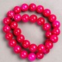 Tourmaline Beads (Acrylic) on Monofilament — Smooth Round Beads, 12.5 mm Diameter, 40 cm Length