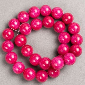 Turmaline Beads (Synthetic Acrylic) on Fishing Line - Smooth Bead, 14.5 mm Diameter, 40 cm Length