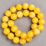 Citrine Acrylic Beads on Fishing Line, Smooth Round Beads 14mm, 40cm Length