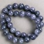 Amethyst Beads (Synthetic Acrylic) on Beading Wire, Smooth Round Beads, 12.5 mm Diameter, 40 cm Length