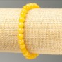 Elastic bracelet with citrine imitation (acrylic) Ø 6.5 mm, length 18 cm