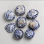 Souvenir natural sodalite stone, faceted, 21x17 mm (+/-) 100 g pack