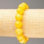 Elastic Citrine Bracelet (synthetic acrylic), bead diameter 12.5 mm, length 18 cm