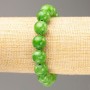 Elastic bracelet with nephrite imitation (artificial acrylic), bead diameter 12.5 mm, length 18 cm